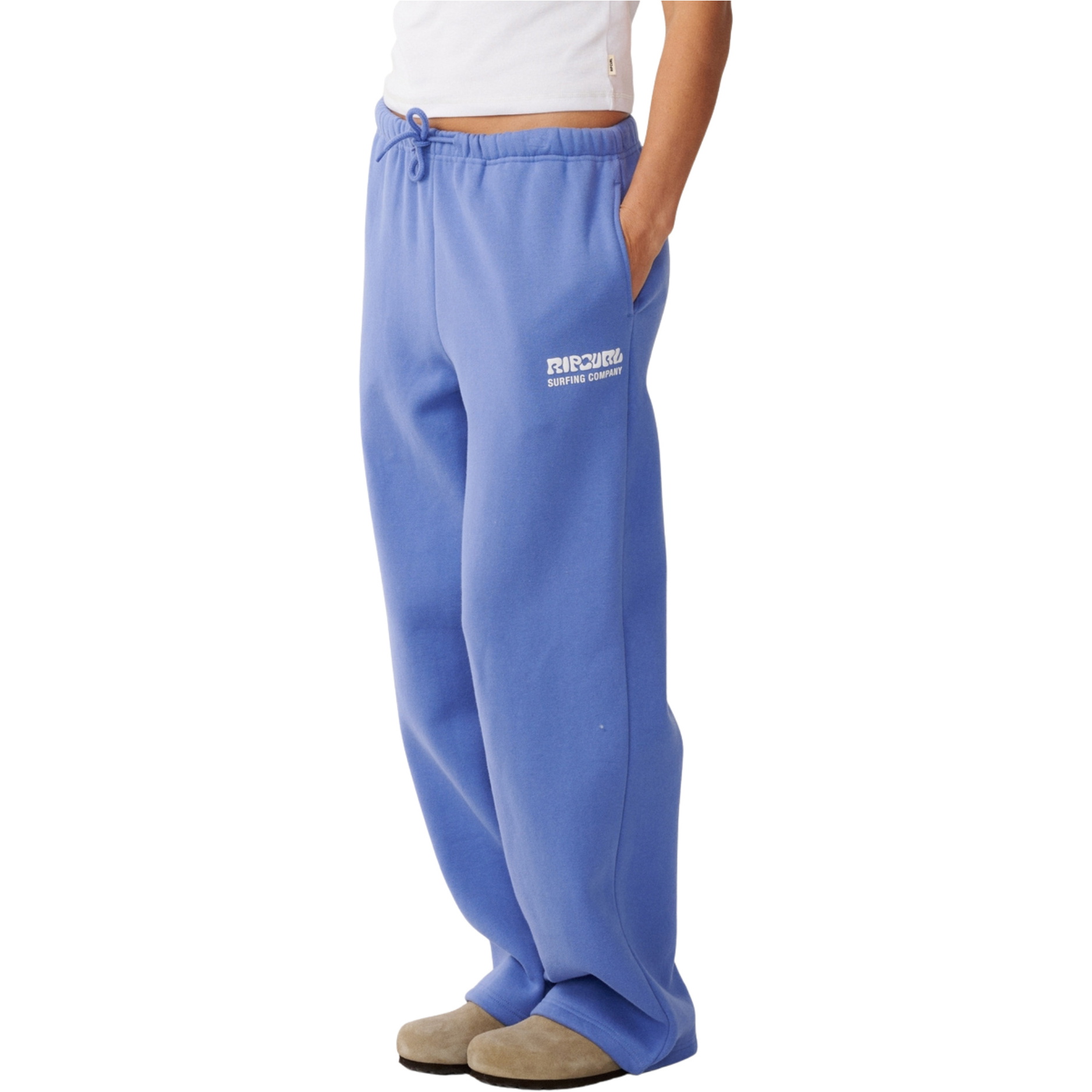 2026 Rip Curl Frauen Surfpuff Weite Bein Trackpant 06OWPA - Mid Blue